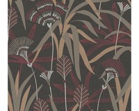Vliestapete 39936-4 French Affair Blumen & GräSer Schwarz