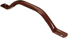 Outdoor Steel Grab Rail Flat End Handle Hand Grip Disability Aid Brown 18" 455mm