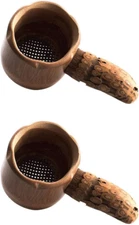 Natural Bamboo Tea Strainer Handmade Fine Mesh Tea Filter Tea Infuser Kung Fu Te