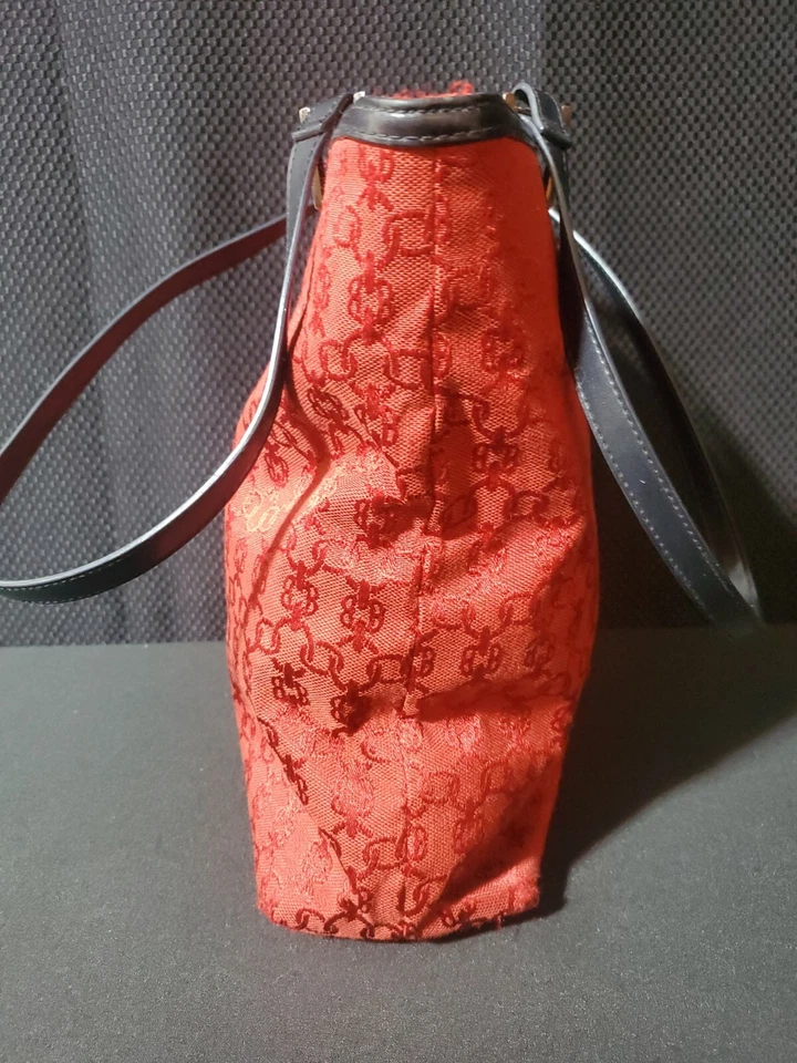 Bueno B Signature Logo Red Purse Shoulder Hobo Bag Red Handbag - Image 3 of 4