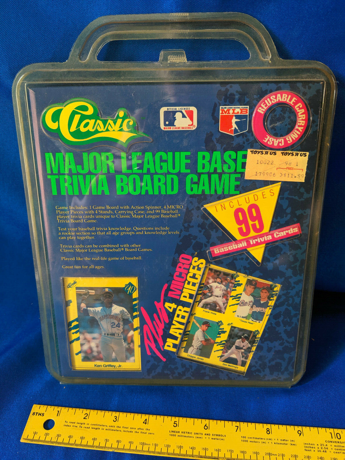 Classic Baseball Trivia Board Game 1990 MLB Card 99 Ken Griffey Jr Case