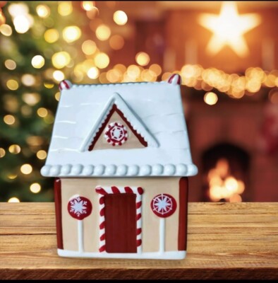 Weihnachten Plätzchen Keksdose Haus Zuckerstange großer Behälter Marks & Spencer