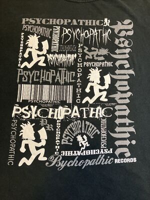 vintage PSYCHOPATHIC RECORDS t shirt XL ICP insane clown posse