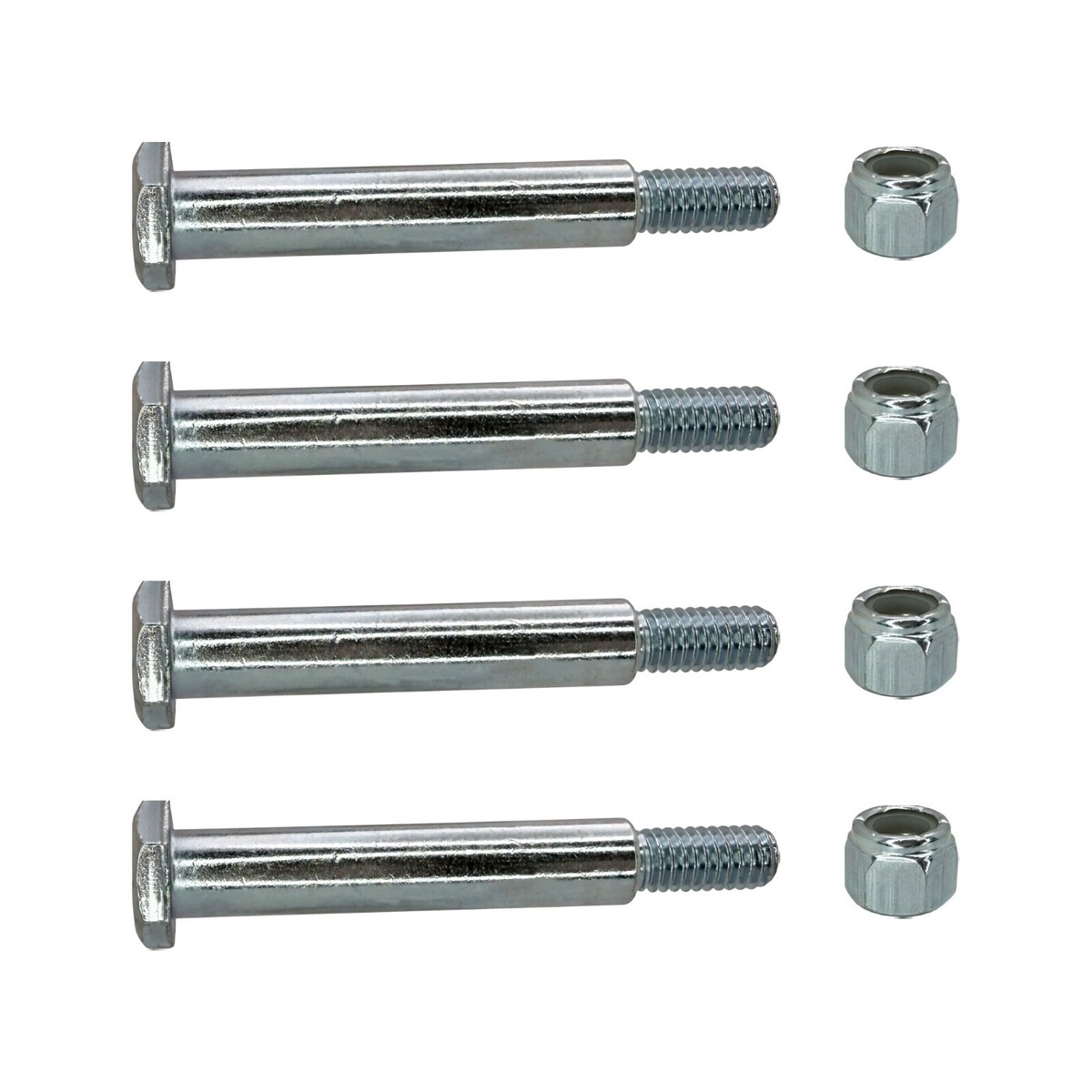 KATSU　903538 4) Deck Wheel Bolts with Lock Nuts for Cub Cadet, Husqvarna