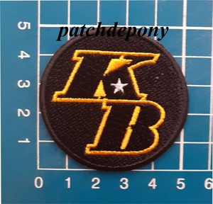Kb Los Angeles Lakers Kobe Bryant Commemorative Patch Sew On Embroidery Ebay