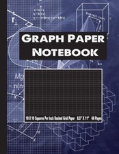 Graph Paper 10 Squares Per Inch Notebook 10 Lines Per Inch 8.5 X 11 Quad Rule