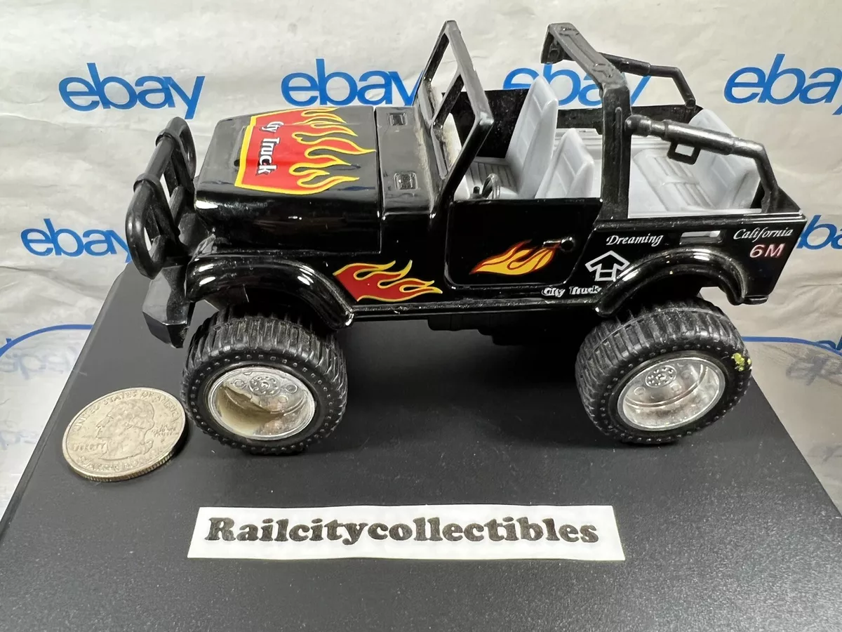 Sunnyside Ltd 5 Big Wheel Roader Diecast Pull Back Jeep Black eBay