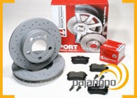 Zimmermann Gelochte Sport Bremsscheiben 230 Mm BeläGe Hinten FüR Skoda Fabia