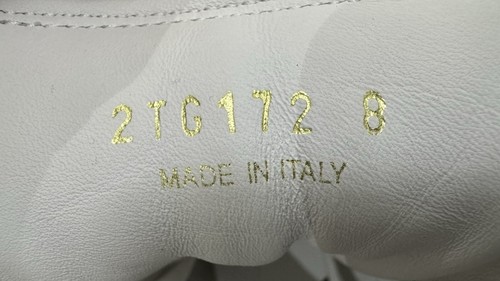 PRADA Genuine Montana Calf Leather High top Sneakers White US9 - Made in ITALY - Picture 13 of 14