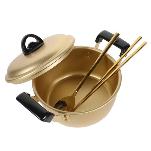 Korean Noodle Pot Ramen Noodles Stockpot Kitchen Stew Pot Soup Pot with Lid