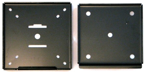 ROBUSTO 75MM X 75MM 100MM X 100MM FIJO ULTRA DELGADO PERFIL BAJO MONTAJE DE PARED NEGRO - Imagen 2 de 7