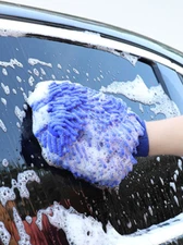 1pc Microfiber Car Wash Glove - Soft Chenille Mitt for Scratch-Free Cleaning-NEW