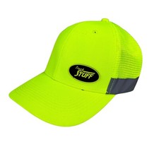 Truck Stuff Cap Hi Visibility Adjustable Backstrap Breathable Mesh Back Ppe