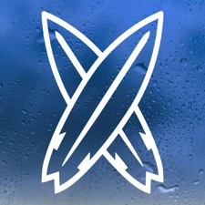 Crossed Surfboards Vinyl Decal | Ocean Waves Beach | Die Cut Sticker