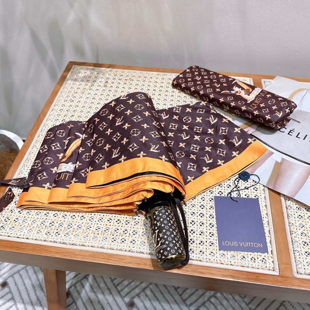 Louis Vuitton Monogram Automatic Folding Umbrella Outdoor