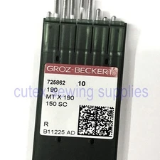 10 Groz-Beckert 190, MTX190, SY7555, 150SC Industrial Sewing Machine Needles
