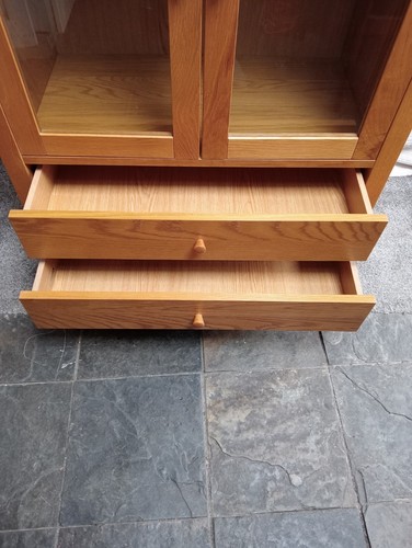 Oak Glazed Display Cabinet By John Lewis - Picture 5 of 11