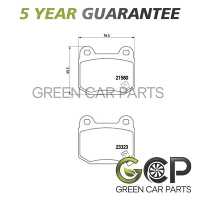 Brake Pads Set Rear GCP Fits Impreza WRX 350Z GT 86 Lancer + Other