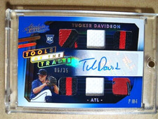 2021 Tucker Davidson Absolute Rookie Blue TOTT Autograph 6 Piece Patch RC /35 🔥