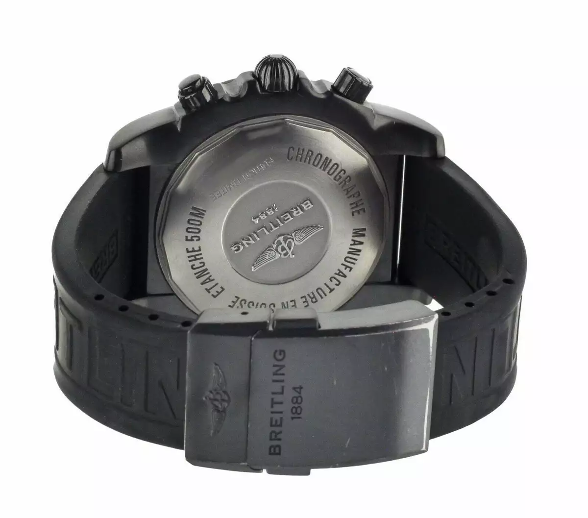 Breitling chronomat gmt black cheap steel