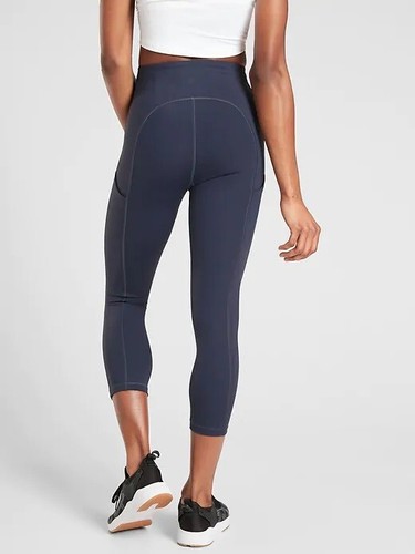 Capri de bolsillo ATLETA Ultimate Stash, nuevo con etiquetas, pequeño, azul marino - Imagen 3 de 3