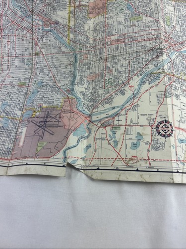 Karte von Greater Minneapolis St Paul Street Index Skelly Öl Vintage unbekanntes Jahr - Bild 5 von 9