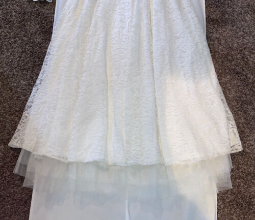 Torrid Ivory Lace Tea-Length Wedding Dress ~ Size 14 NWT Item # 11571098 - Picture 5 of 15