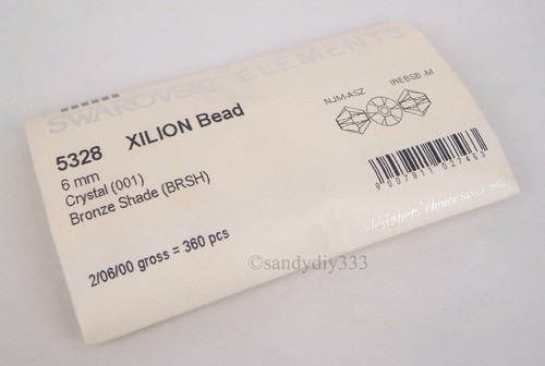 SWAROVSKI Crystal Element 5328 Xilion Bicone Bead Colour SIZE 5mm 6mm 8mm - Picture 108 of 125