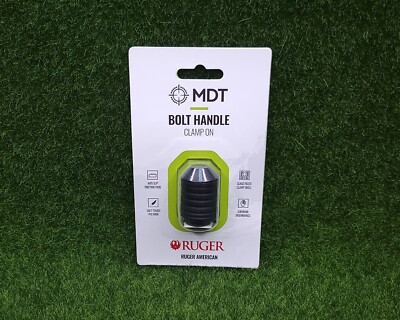 MDT Ruger American Anti-Slip Bolt Handle Clamp-On, Black - 105337-BLK