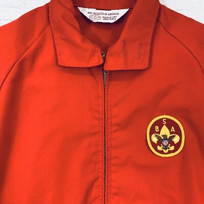 Vintage 1960s Boy Scouts of America Official Jacket Red Talon