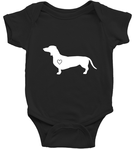 Dachshund Heart Dog Toddler Kids Youth Tee T-Shirt Infant Baby Bodysuit Clothes - Picture 36 of 36