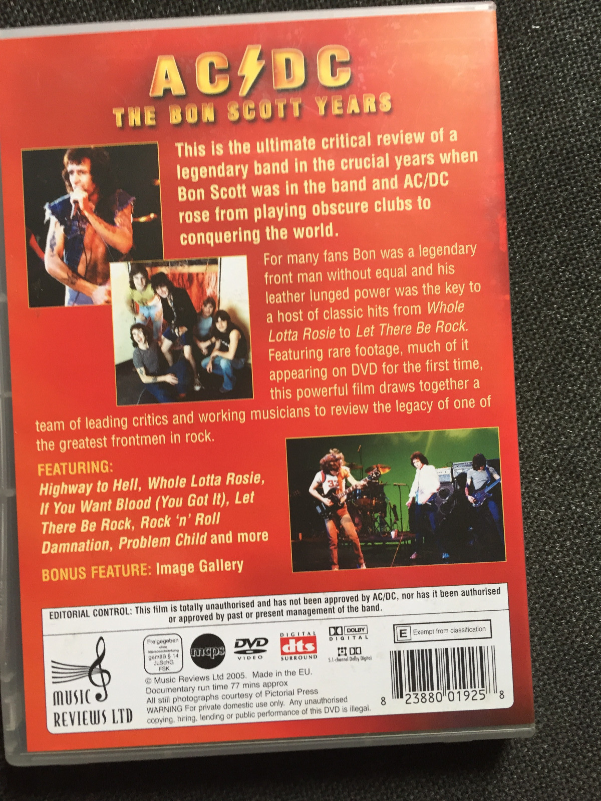 AC%2FDC+-+Music+In+Review+-+The+Bon+Scott+Years+%28DVD%2C+2009%29 for ...