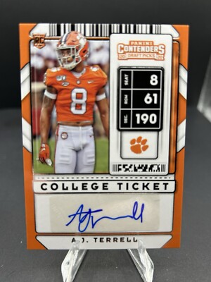 2020 Panini Contenders Draft Picks - College Ticket Autographs Draft Ticket...