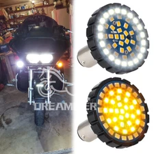 1157 LED Turn Signal Amber/White Lights For Harley Road Glide Street Glide CVO