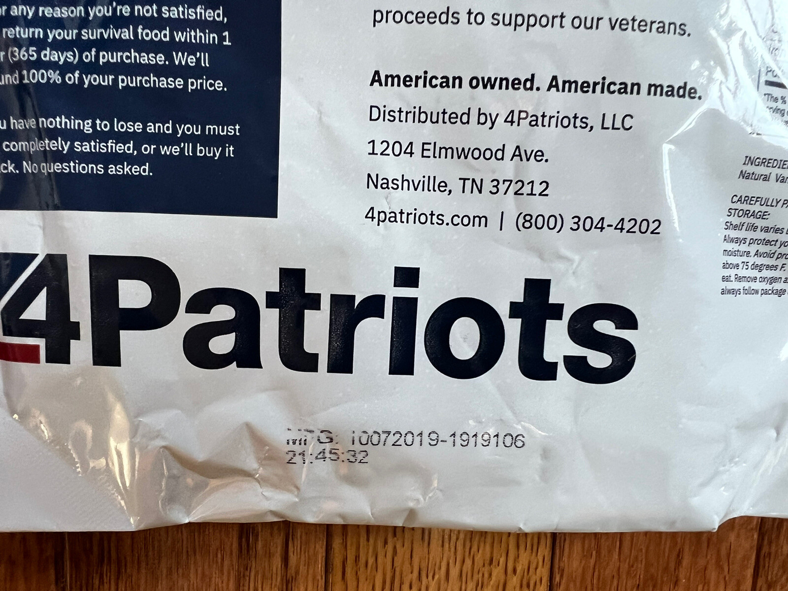 4 Patriots VARIETY PACK HUGE LOT Survival Emergency Food 72 SERVINGS CAMPING!! eBay