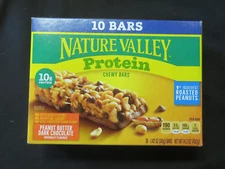 Nature Valley Protein Chewy Bars Peanut Butter Dark Chocolate 10 Bars 14.2 Oz
