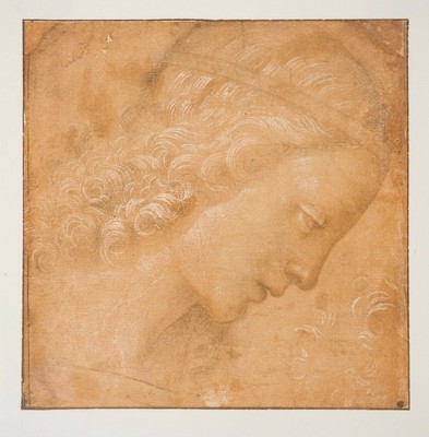 Master Florentine (after): Angel Profile, LITHOGRAPHY, 1923