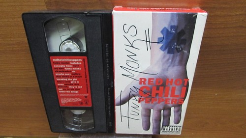 Vintage Red Hot Chili Peppers Funky Monks VHS cassette tape 1991 Warner Bros - Picture 2 of 2