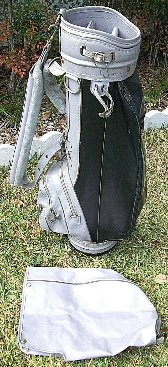 Vintage MacGregor Golf Bag And Complete Golf Club Set With Rain Cover