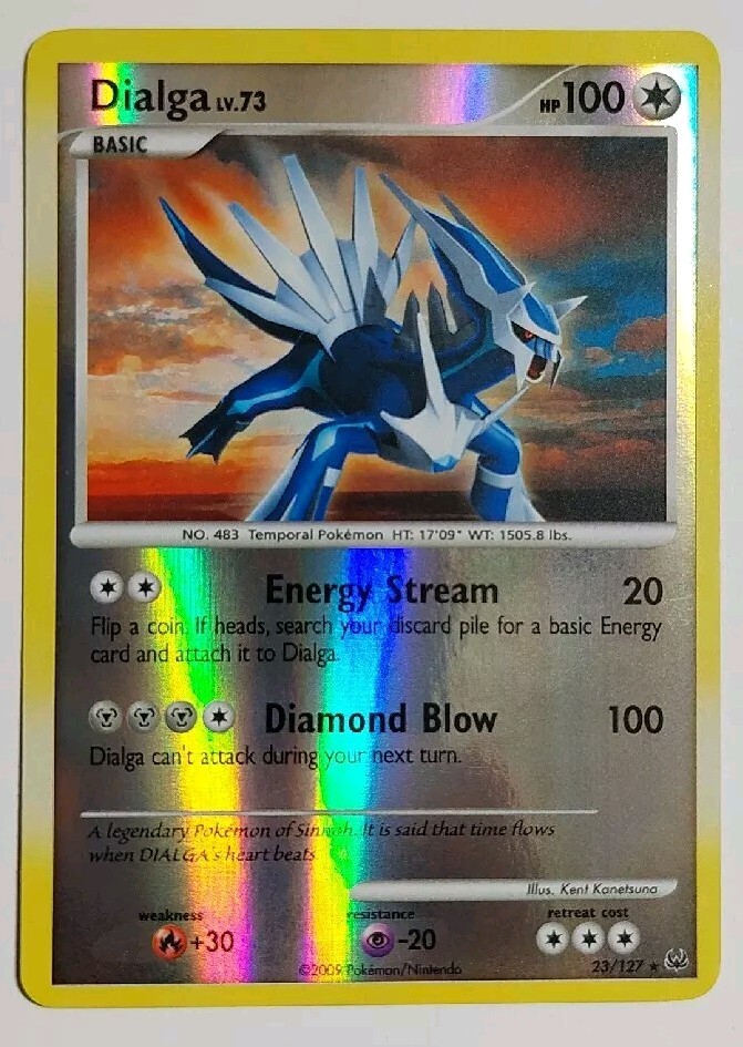 Pokémon: Dialga 23/127 Platinum 2009 Reverse Holo NM