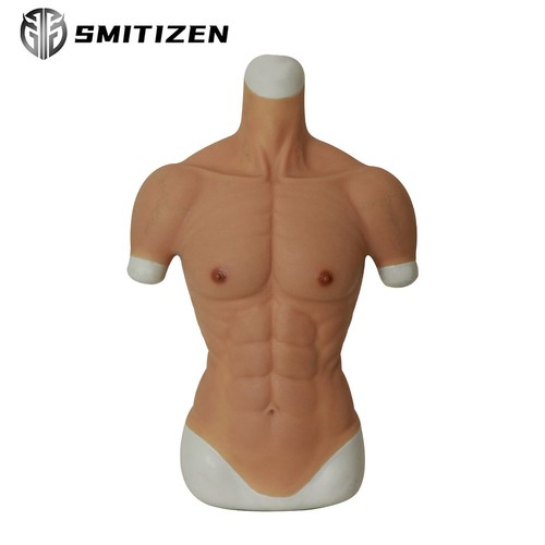 SMITIZEN Fake Silicone Simulation muscle suit small Chest cosplay enhancer - Picture 10 of 17