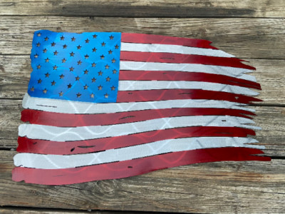 American Flag Metal Wall Art Home Decor