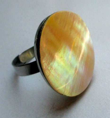 Bague large ovale Nacre abalone 154SR64AB : Compagnie des Bijoux - Bijoux fins en argent et pierres fines