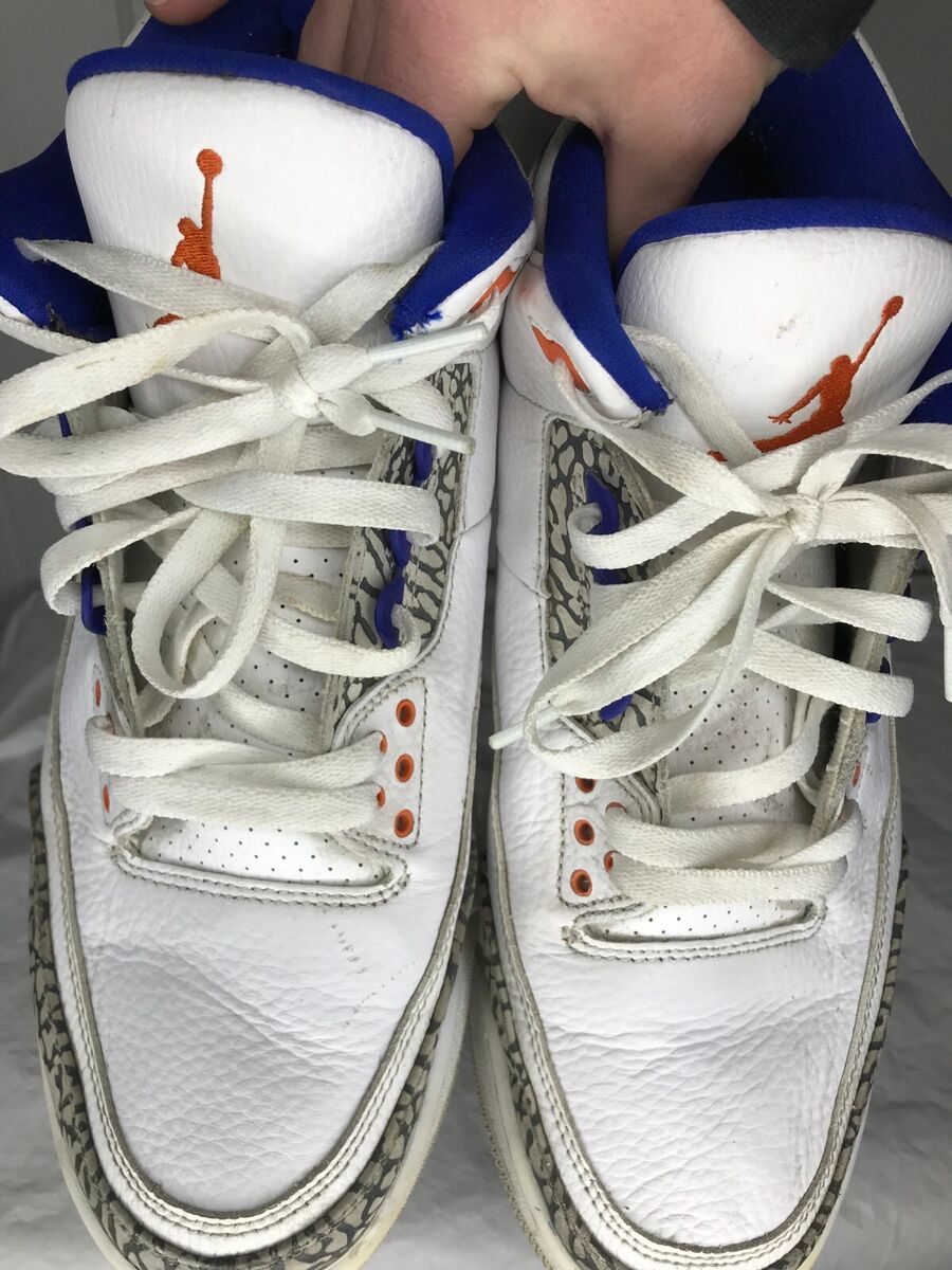 Nike Air Jordan 3 Retro Knicks Sz 11.5 US OG III Orange Blue Nike Air Jordan 3 Retro Knicks Sz 11.5 US OG III Orange Blue