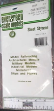 Evergreen Scale Models #4037 CAR SIDING, 1 mm thick, .037" Groove Spacing