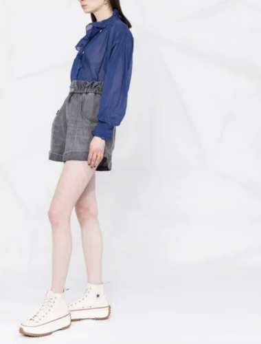 ISABEL MARANT ÉTOILE Ruffled High-Neck Blouse 36 Orig. $345 NWT - Picture 3 of 8