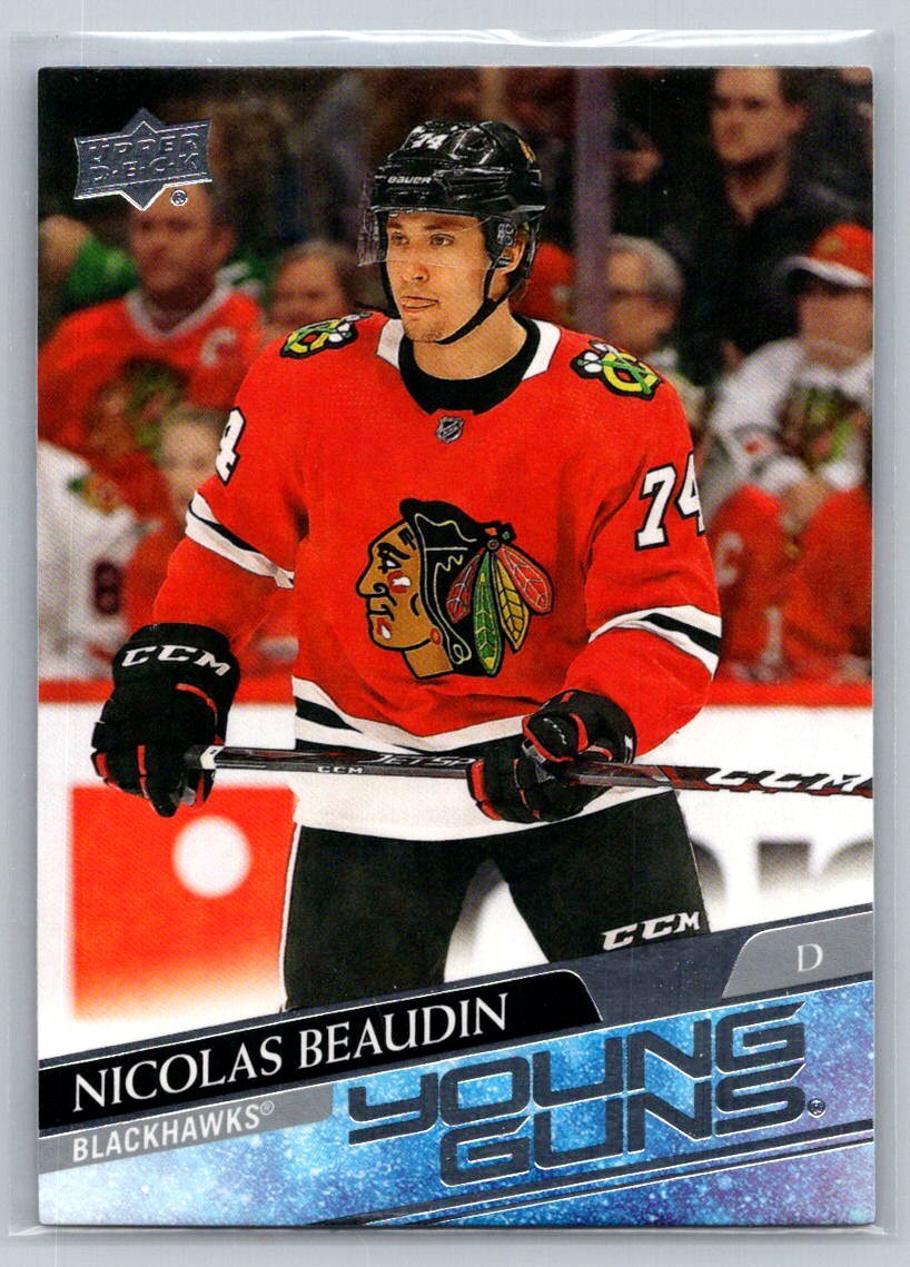 2020  Upper Deck #226 Nicolas Beaudin Young Guns (B)