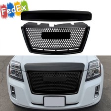 For Gmc Terrain Denali 2010-15 Front Bumper Grille Hood Molding Trim Gloss Black For Gmc Terrain Denali 2010-15 Front Bumper Grille Hood Molding Trim Gloss Black