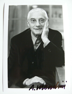 Alessandro Mendini signiert Design Alessi Original autograph Signatur Autogramm 