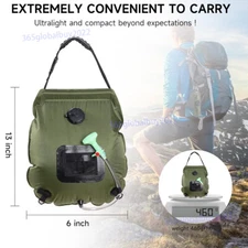 Foldable Solar Heated Shower Bag Outdoor Camping Water Bag Bathing Travel Hiking